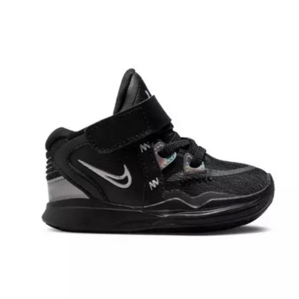 FREE SHIPPING : EUC toddler kyrie infinity black/metallic silver 7C - Picture 2 of 6